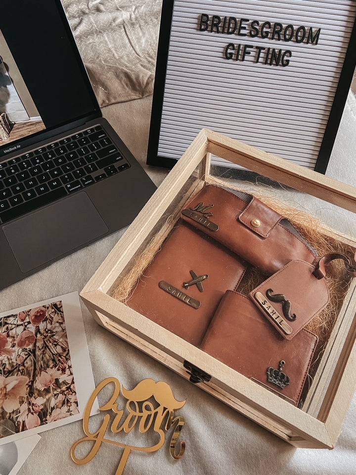 Personalised Large Travel Mate (Travel Organiser, Luggage Tag, Sunglass Box &amp; Wallet)