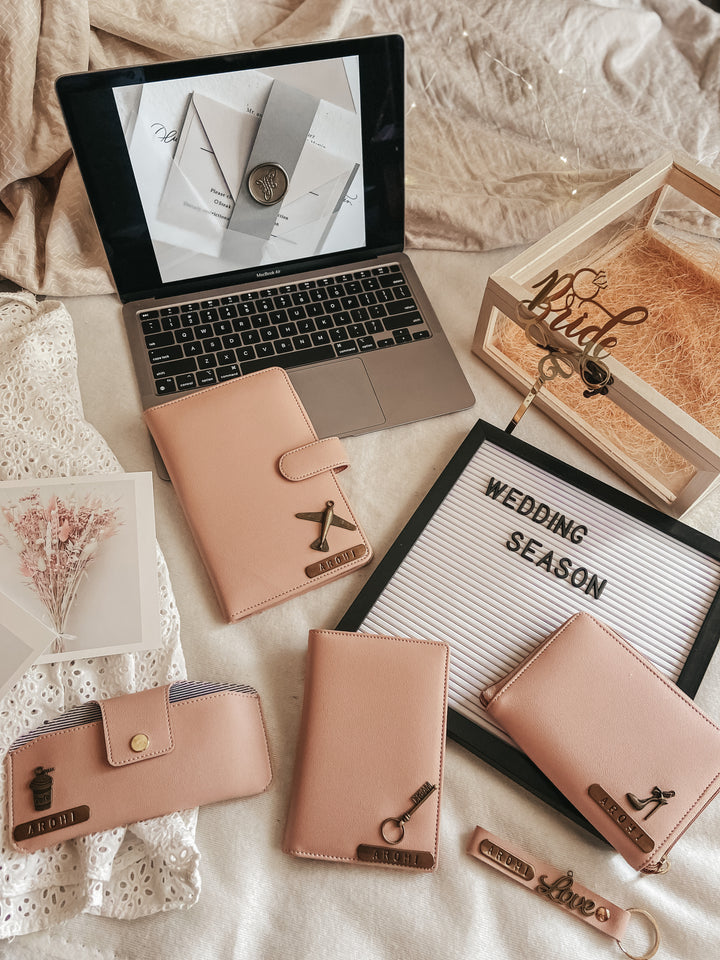 Personalised Travel mate (Travel Organiser, Passport cover, Keychain, Sunglass Box &amp; Wallet)