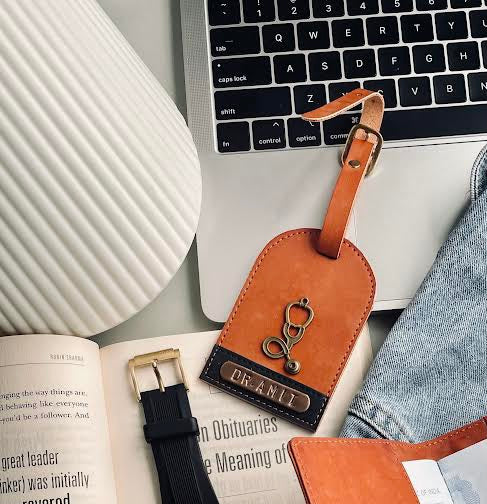 Customized dual tone Luggage Tag