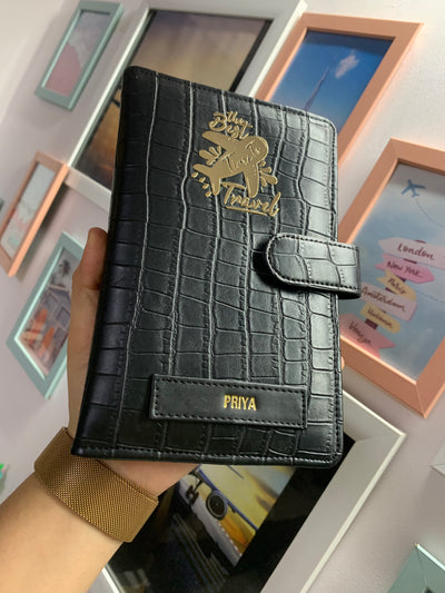 TPC Gifts | BLACK CROCO TRAVEL ORGANIZER