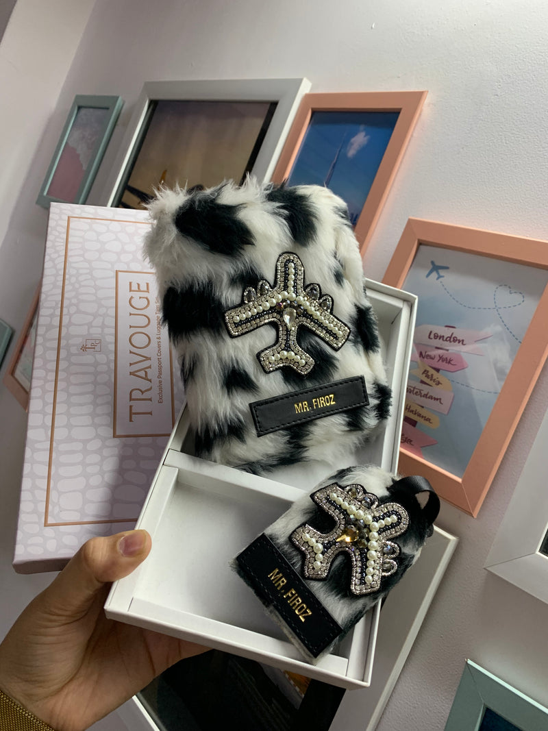 POLKA DOT PASSPORT COVER & LUGGAGE TAG