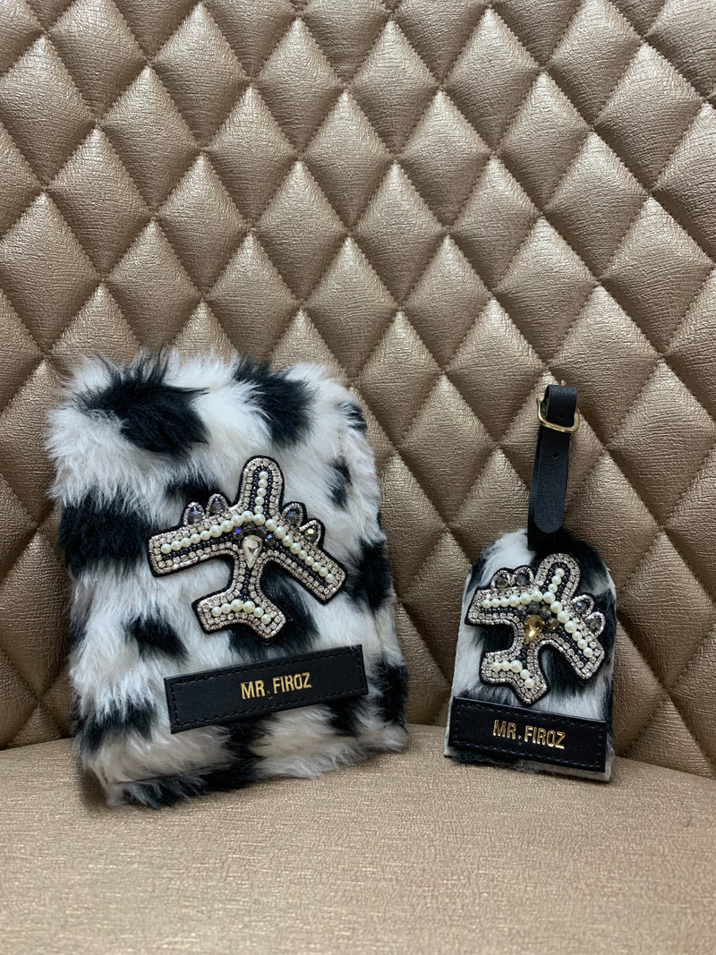 POLKA DOT PASSPORT COVER & LUGGAGE TAG