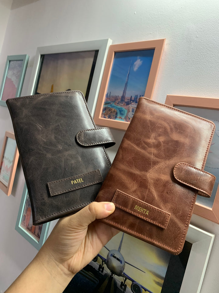 Mocha Vintage &amp; Almond Vintage Couple Travel Organizers