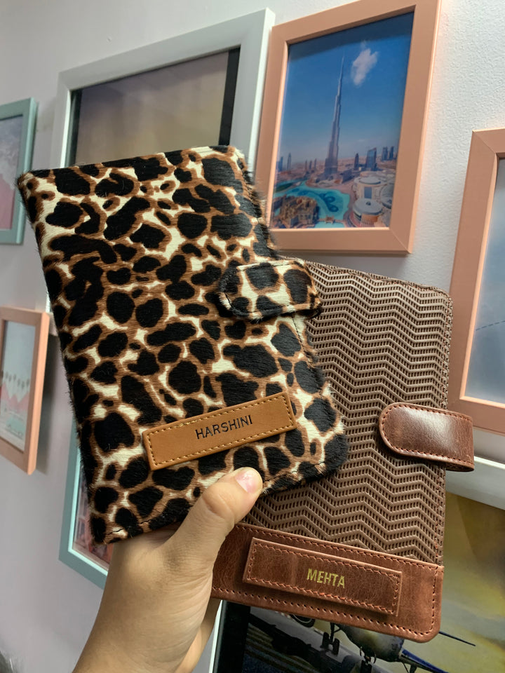 Genuine Leather Designer Couple Travel Organizers
