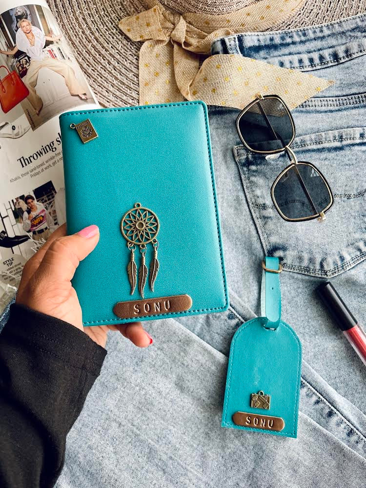 Turquoise Dream Catcher Passport Cover & Luggage