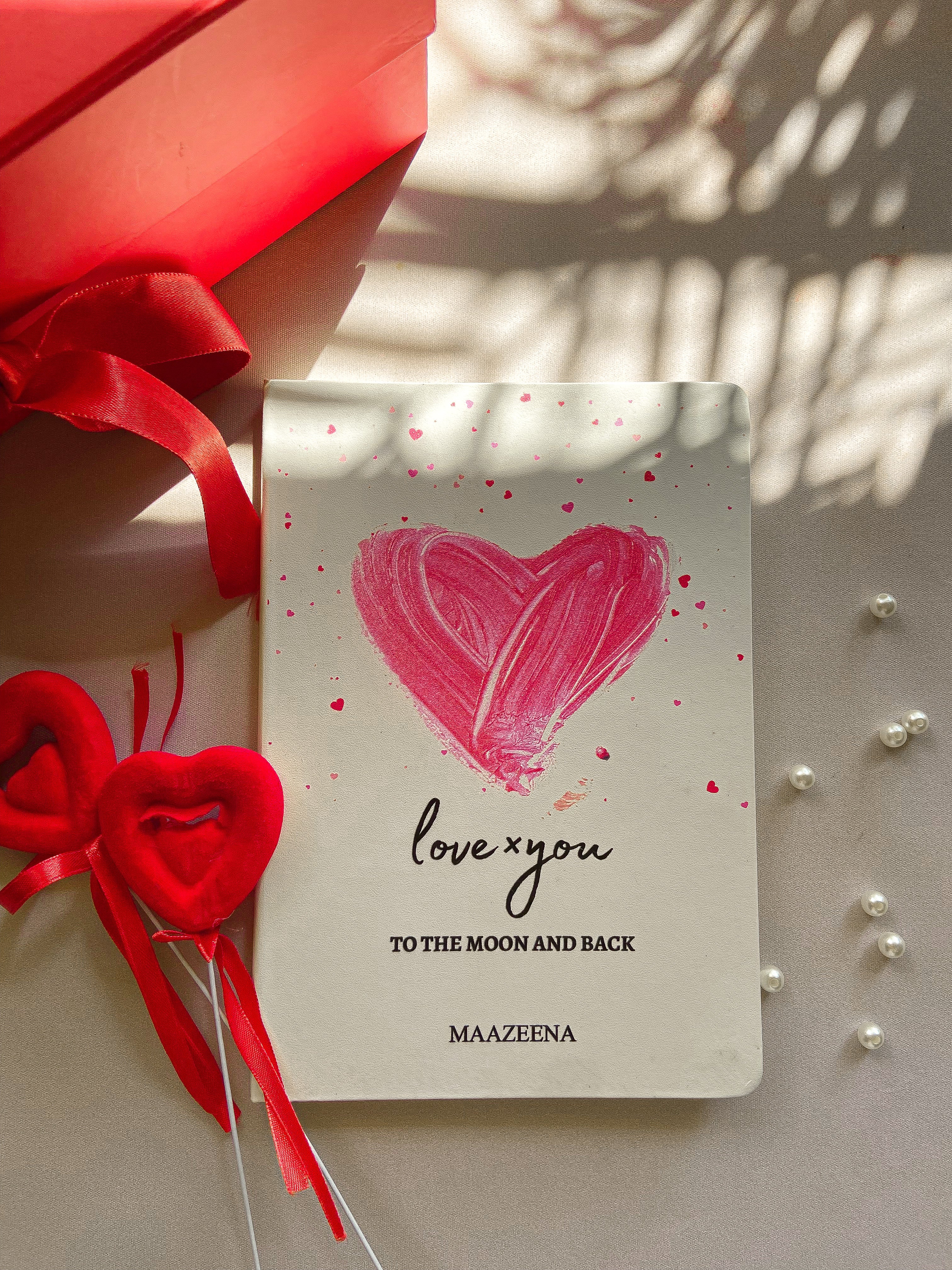 Valentines theme customized diary tpc gifts