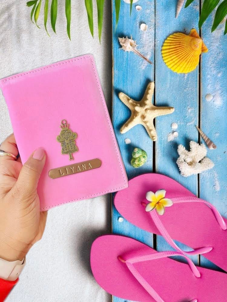 TPC Gifts | Baby Pink Velvet Passport Cover 1