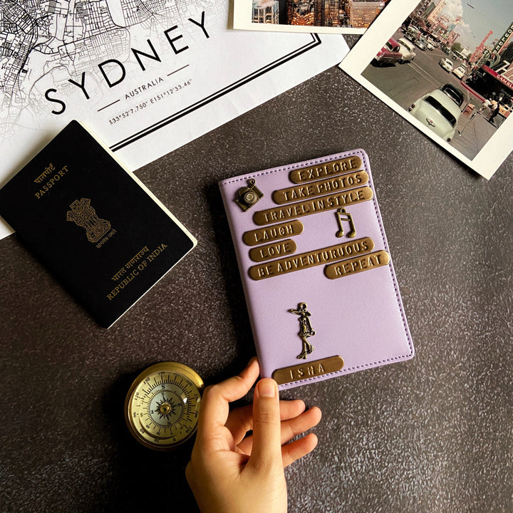 Lilac Customized Passport Cover