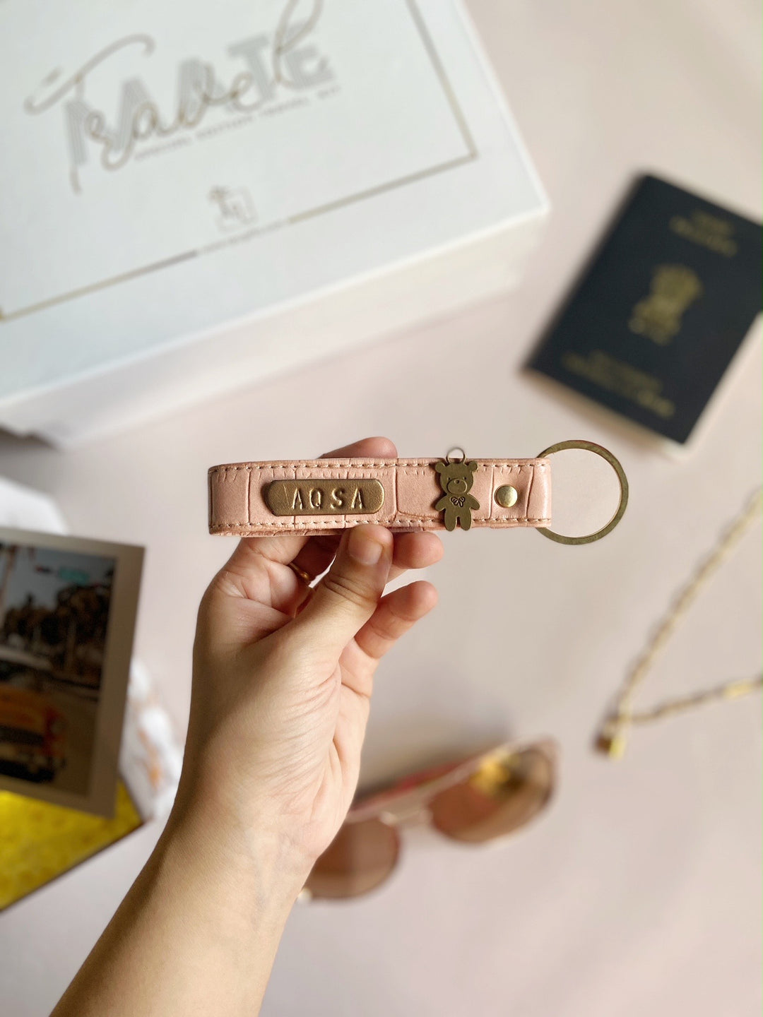 Personalized Croco Keychain