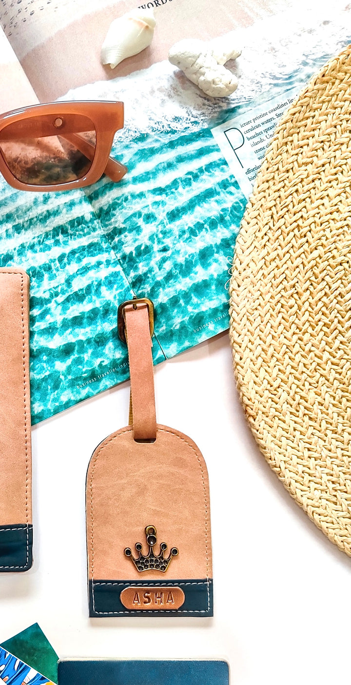 Customized dual tone Luggage Tag