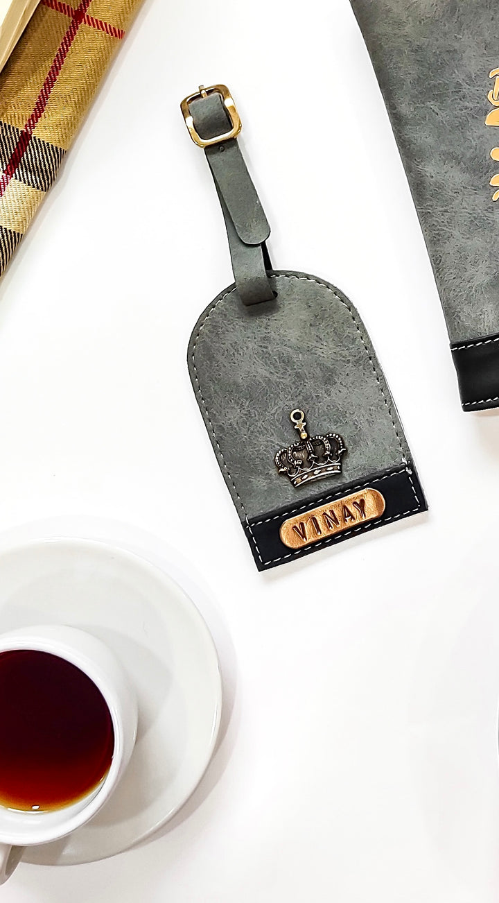 Customized dual tone Luggage Tag