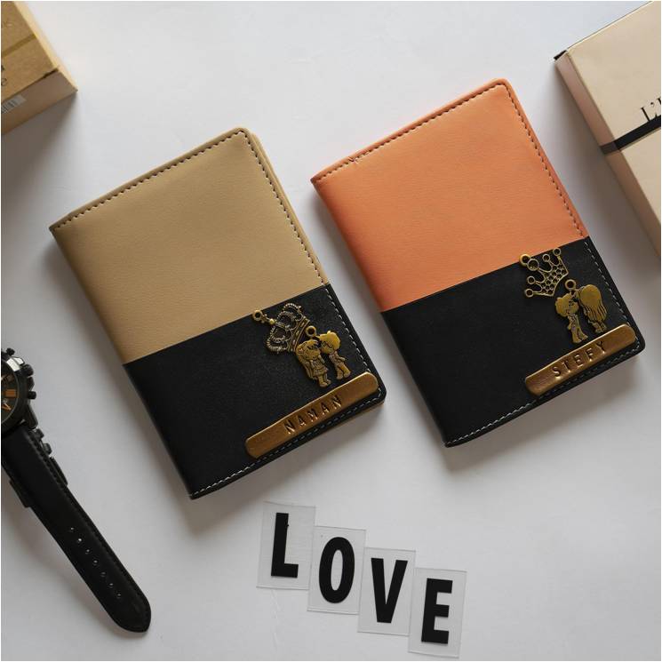 Personalised Couple Dual Tone Passport Cover