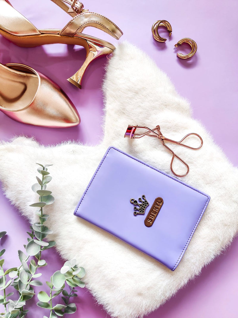Lilac pastel passport cover