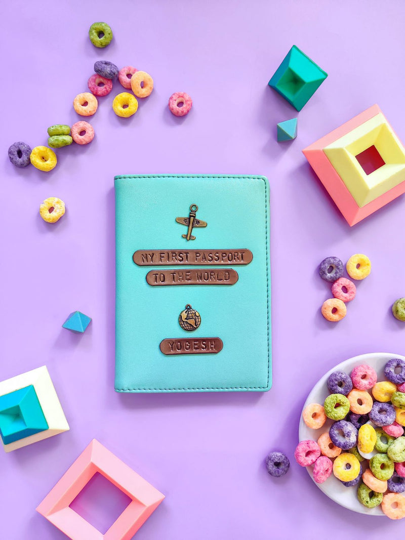 pastel passport cover