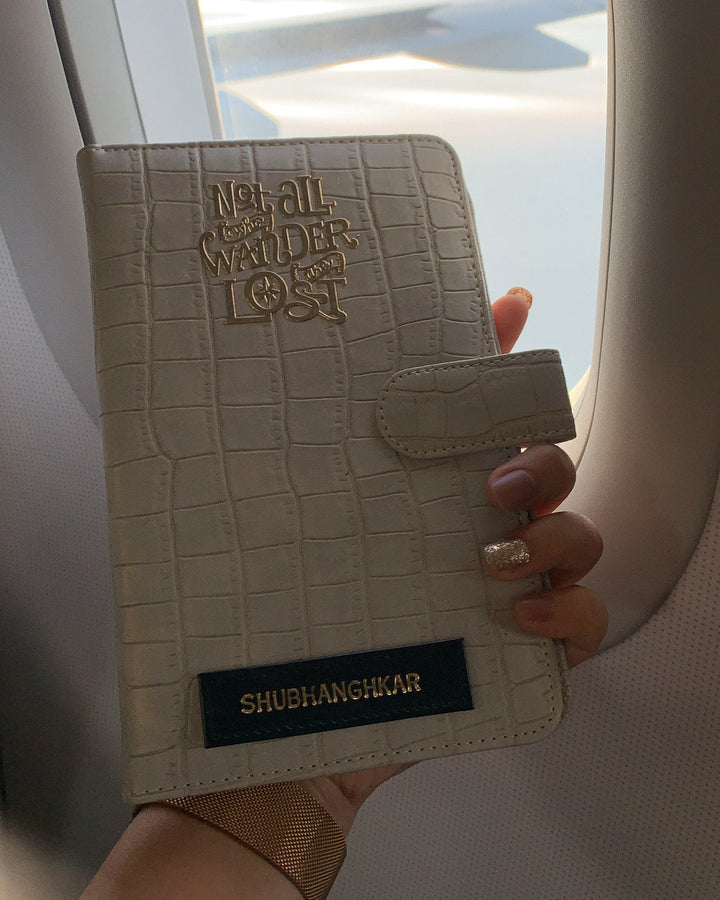 Beige Color Croco Passport cover by TPC Gifts