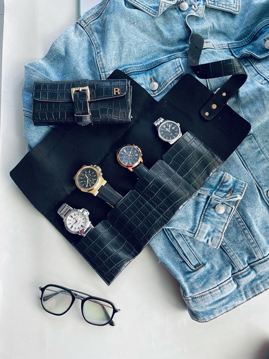 Travel Watch Organizer Roll For Travel &amp; Storage