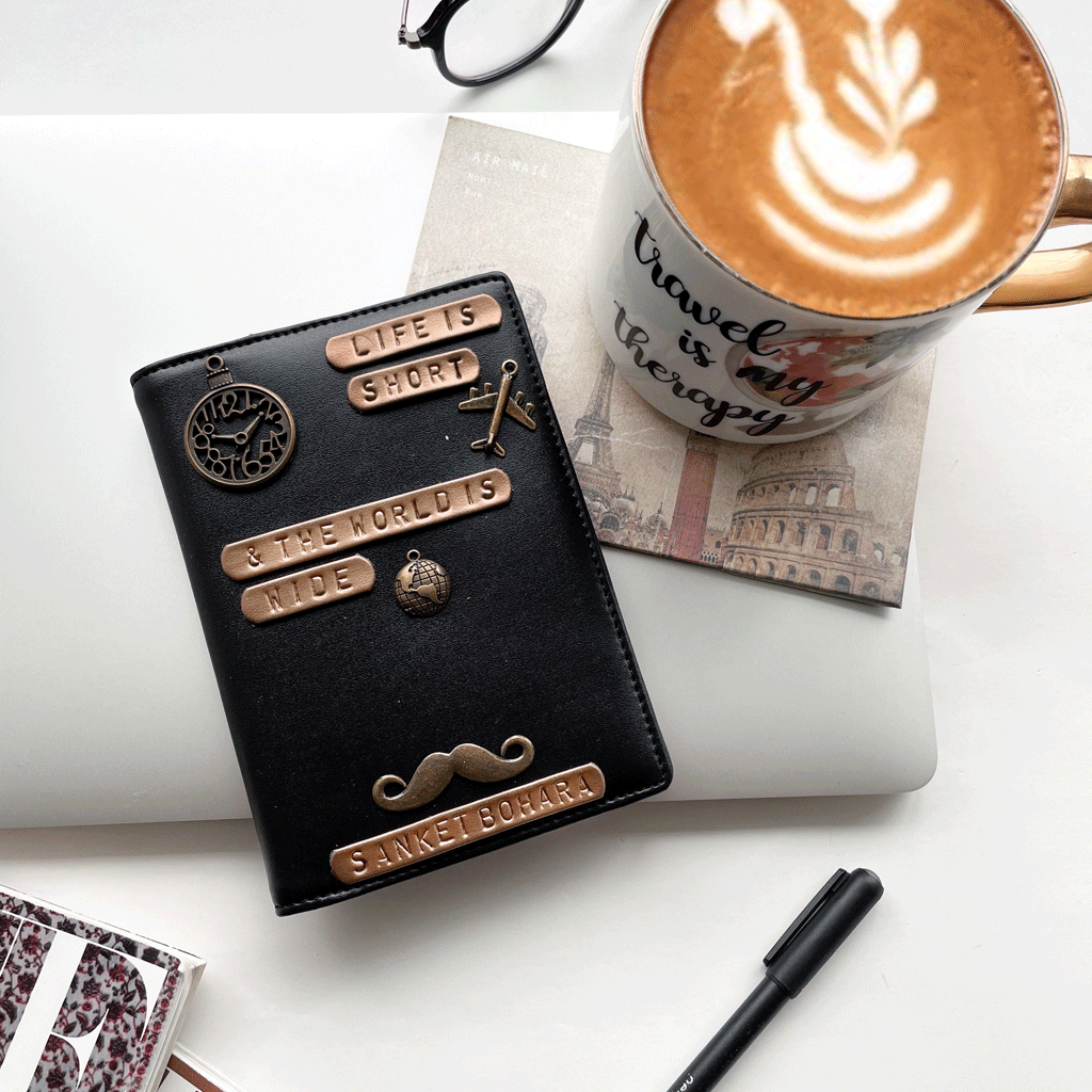 Life is Short Basic Black Passport Cover
