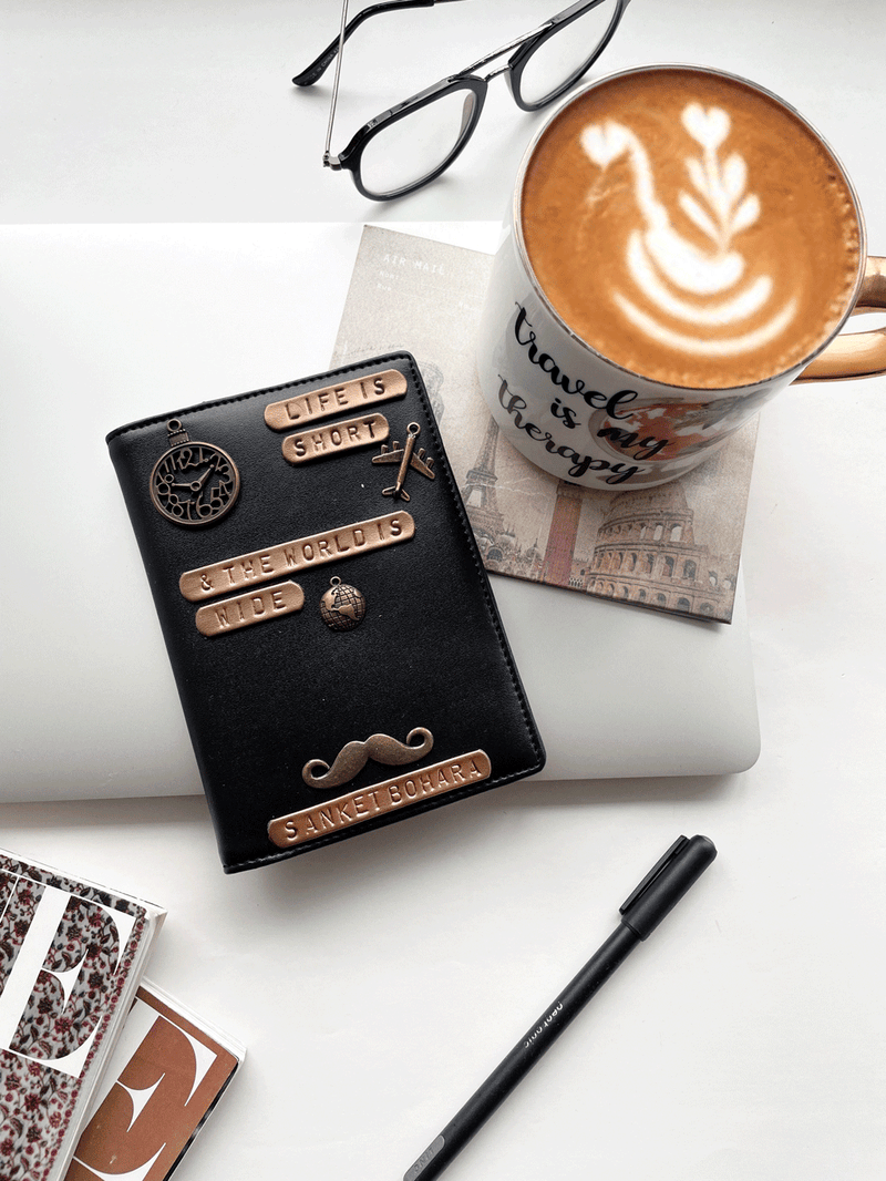 Life is Short Basic Black Passport Cover