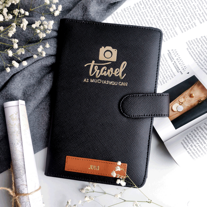 Travel as much as you can Jet Black travel organiser by TPC Gifts