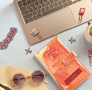TPC Gifts | Blush Pink Shining Fancy Travel Organizer 2